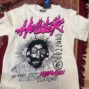 Hellstar Cream Graphic T-Shirt